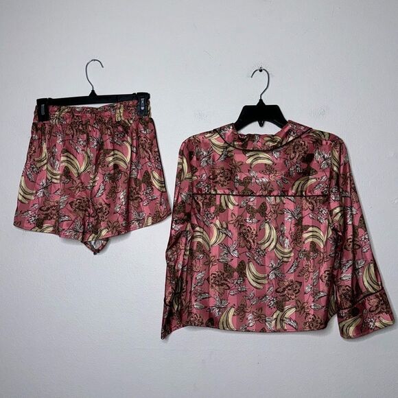 Free People Pillow Talk Satin Pajama Set Size XS - Picture 4 of 8